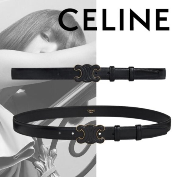CELINE MEDIUM CUIR TRIOMPHE BELT - Picture 1 of 5